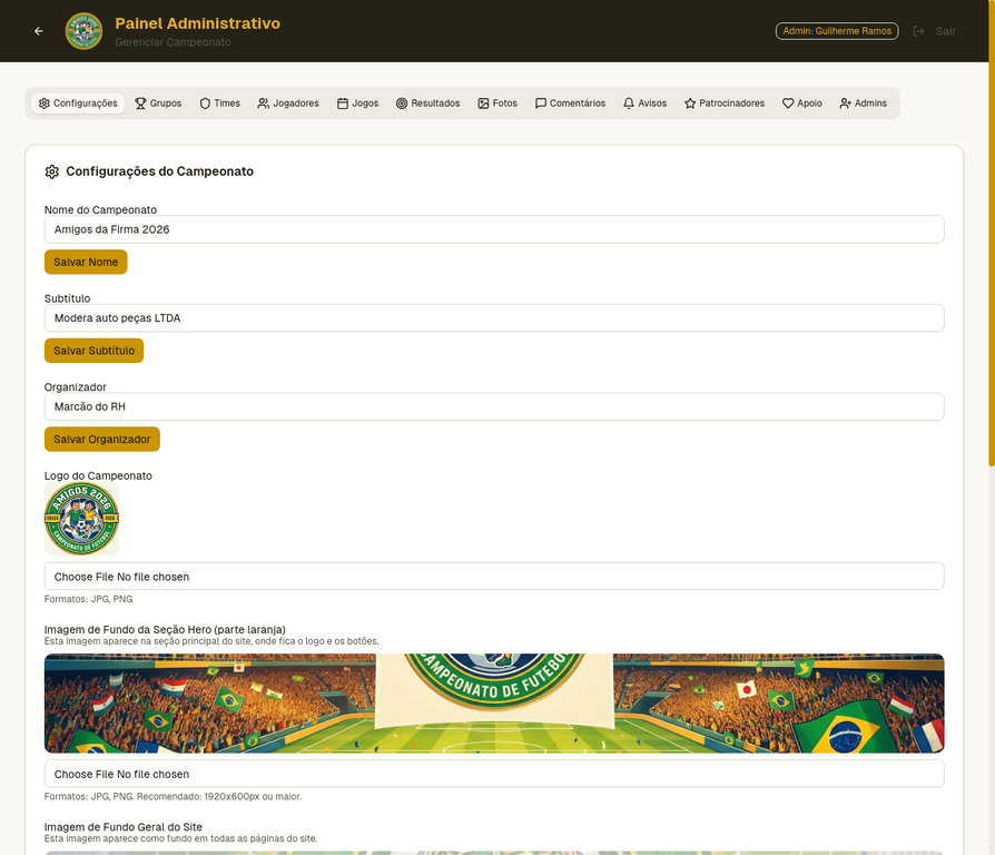 Painel Administrativo